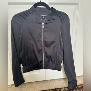 Express Black Bomber Jacket